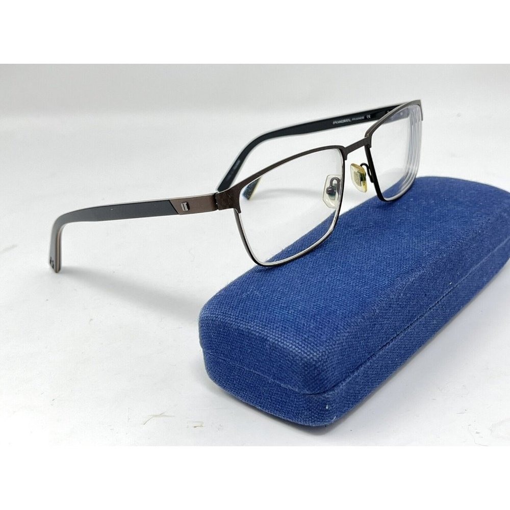 MOREL FRANCE ÖGA 10038 O STAINLESS STEEL EYEGLASS FRAMES MN12 BROWN 56-18-145